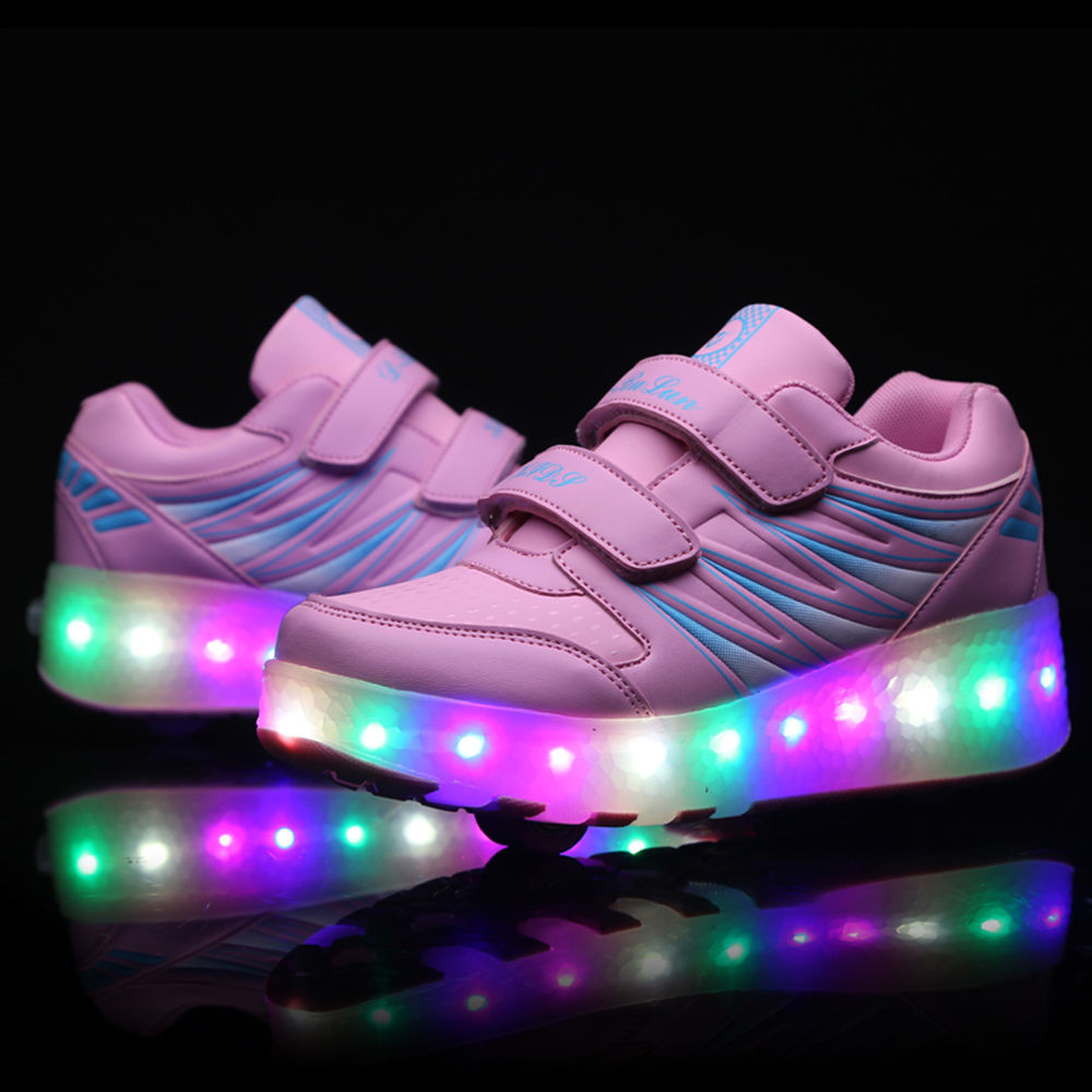 Buy LED Light Up Shoes 7 Colors Flashing Sneakers For Toddler/Little Kid/Big  Kid/Boys/Girls(White 25) at Amazon.in